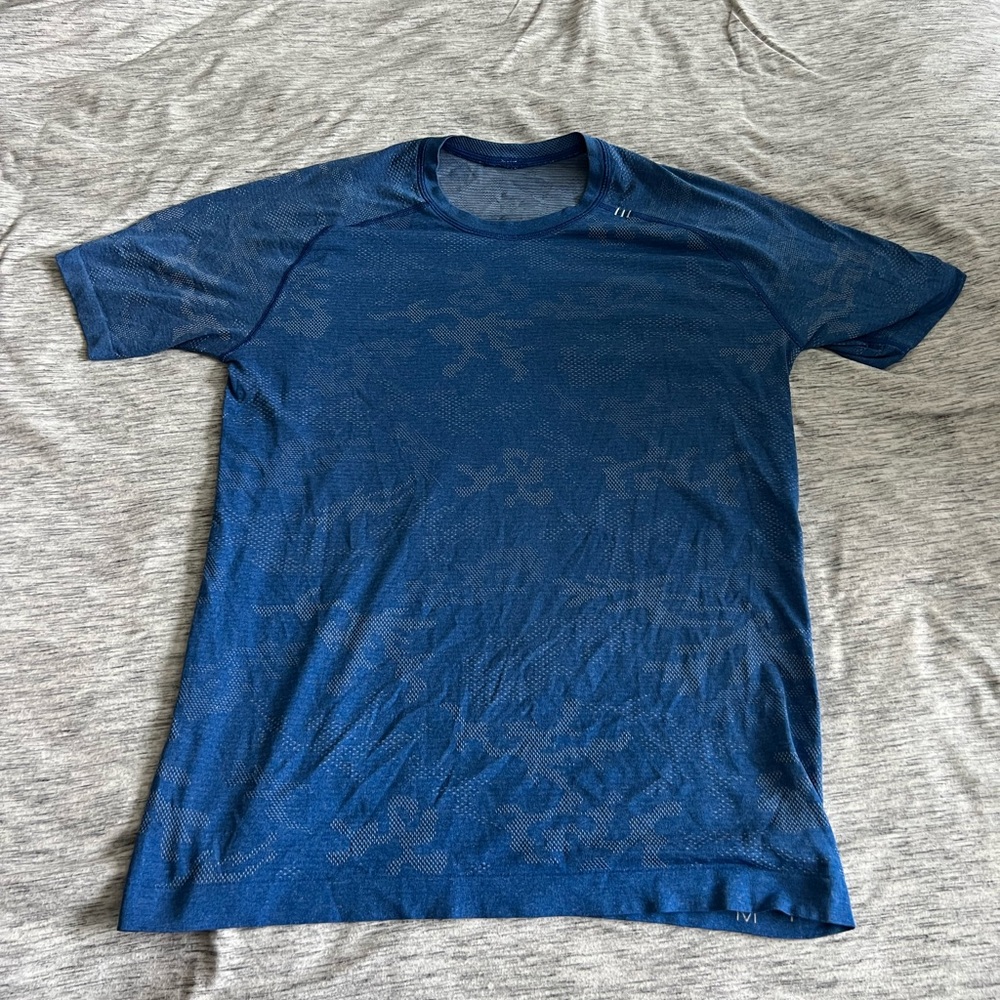 Lululemon Medium Blue Camo T-Shirt